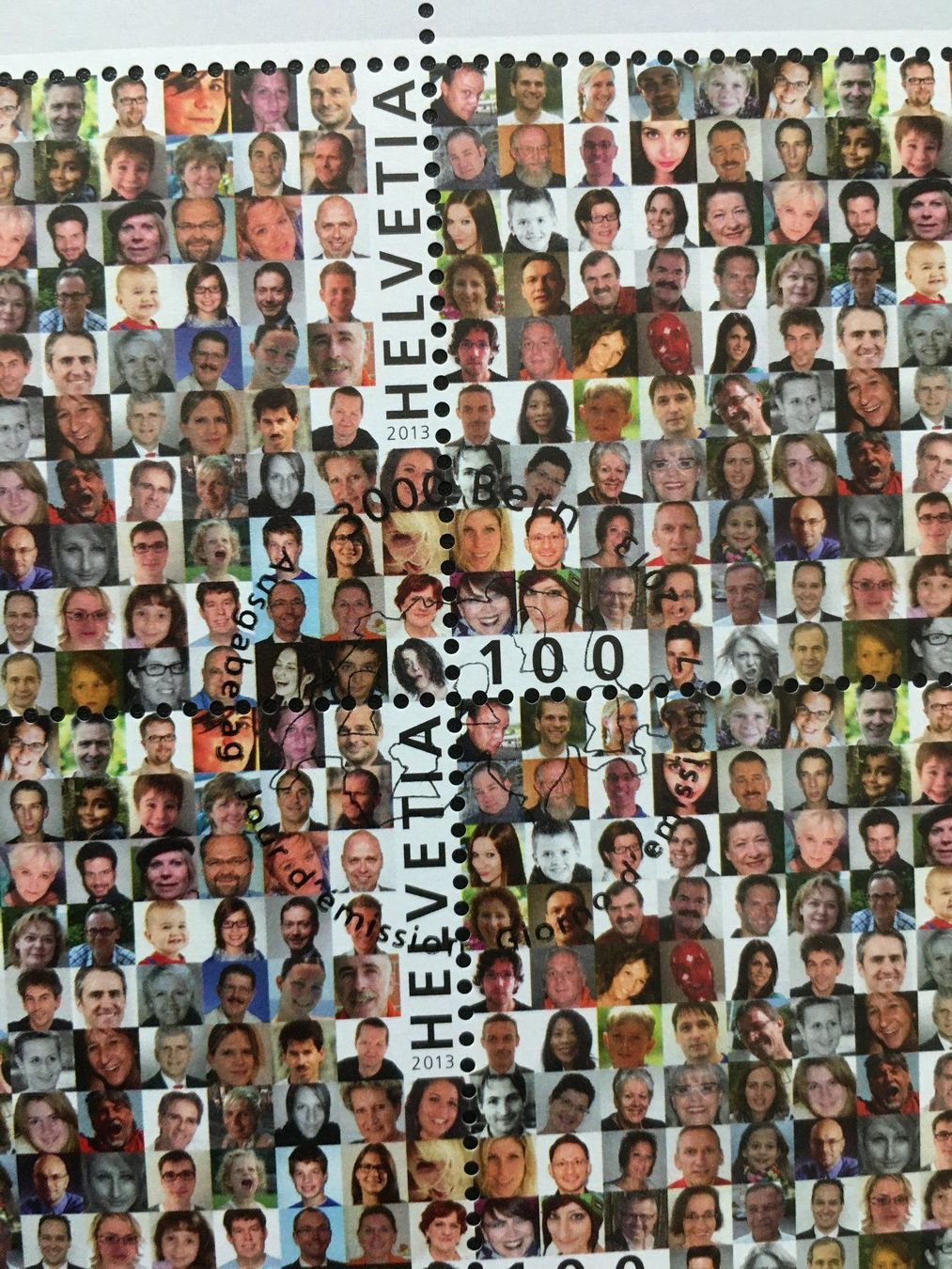 Tutti i francobolli: 2013 ** Kleinbogen ZN 1451 Gesichter Schweiz  postfrisch – Nuovo (secondo la descrizione) da Niederrohrdorf venduto da leni29 2