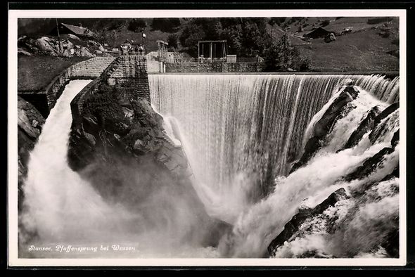 Cartoline postali: AK Wassen, Pfaffensprung, Stausee – Usato da Berlin venduto da bartko-reher