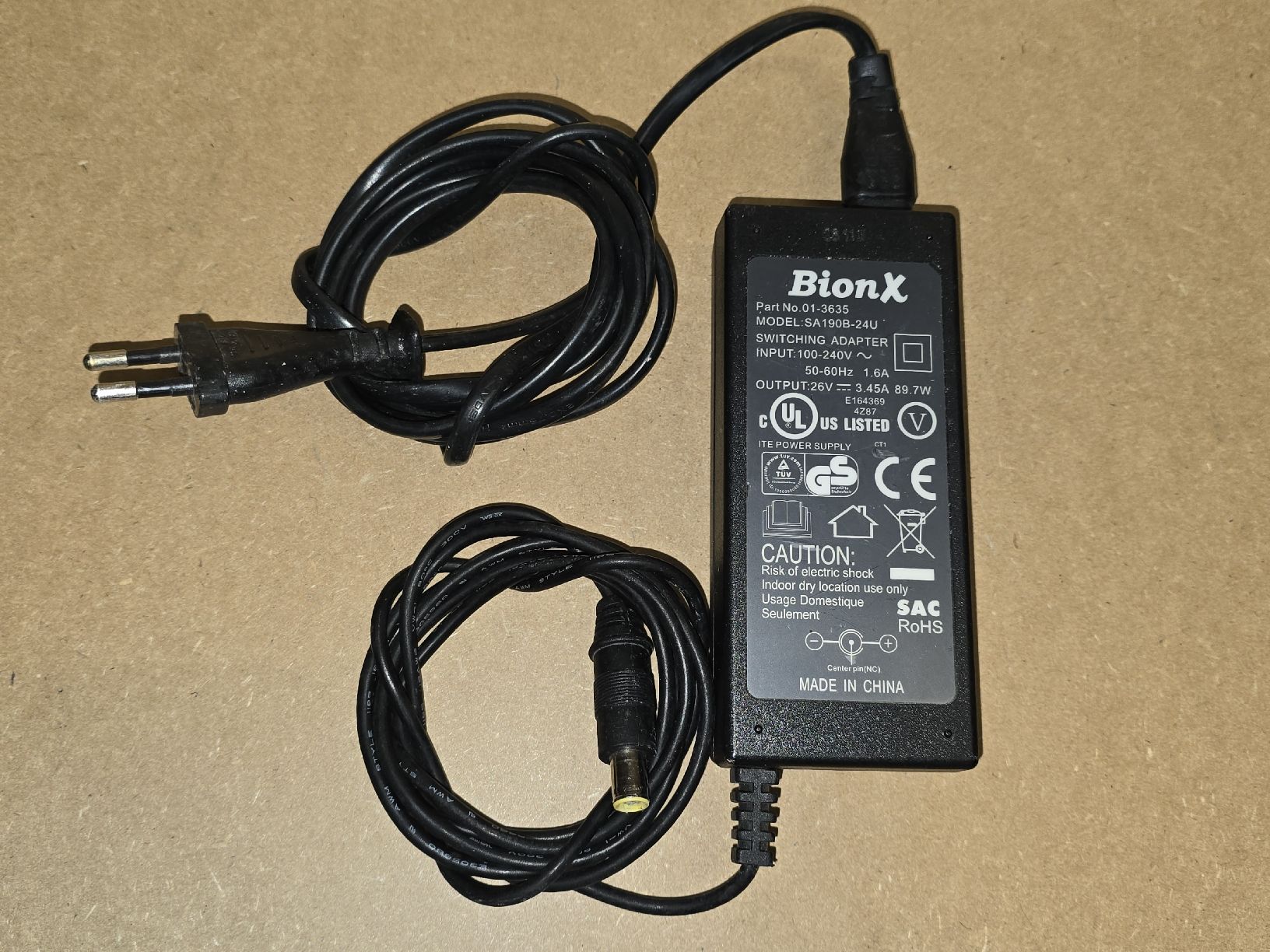 Bionx Chargeurs: Ladegerät E-bike Bionx – D'occasion à Lenzburg par cameleoncolor 1