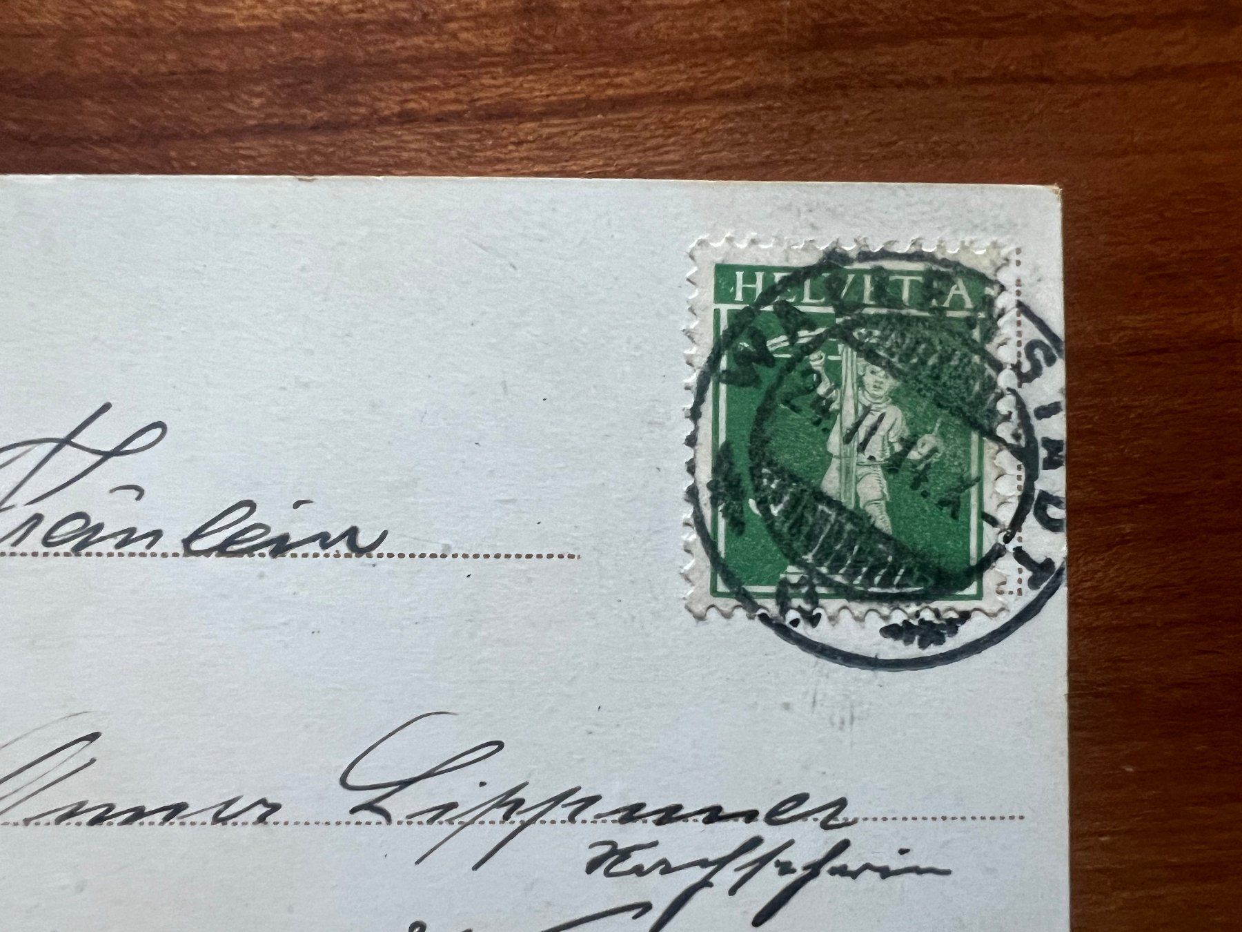 Ansichtskarten: AK   1914 Walensee   (G1786) – Gebraucht aus Hinwil von Sidi4 1