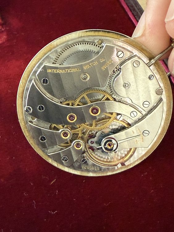 IWC Schaffhausen Werk Taschenuhr Kaliber 95, Top Zustand