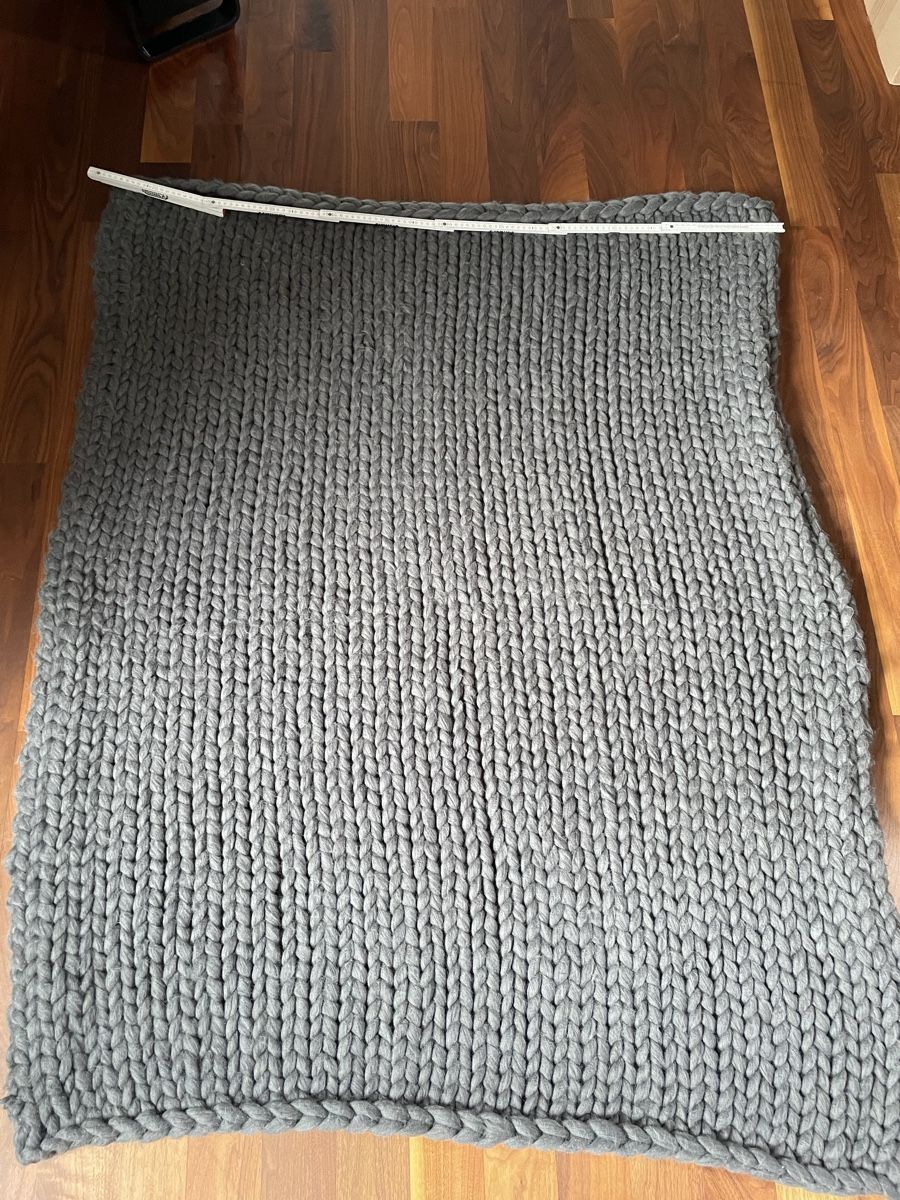 Coperte: graues Deko-Plaid – Usato da Fehraltorf venduto da Nadja0205 4