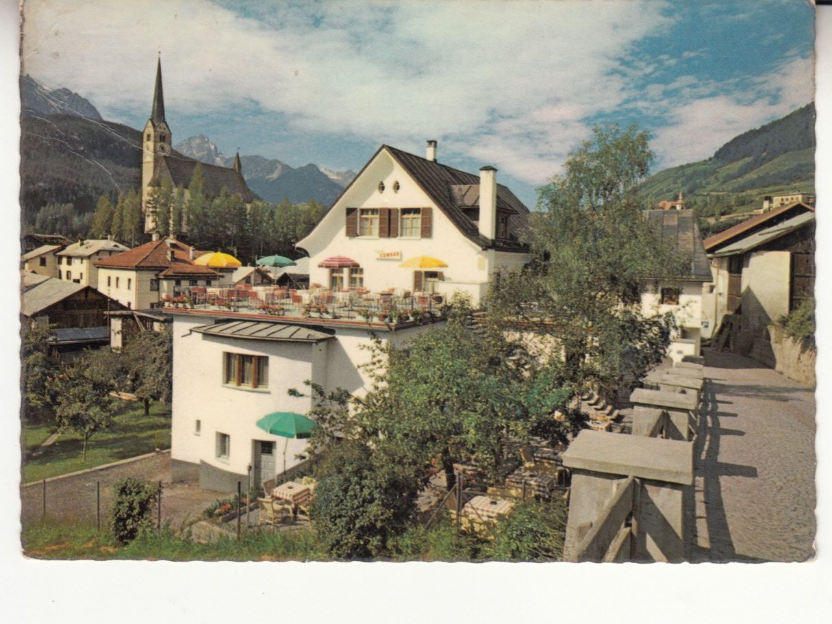 Ansichtskarten: Scuol Conrad 1962 – Gebraucht aus Bürglen TG von StampGraf