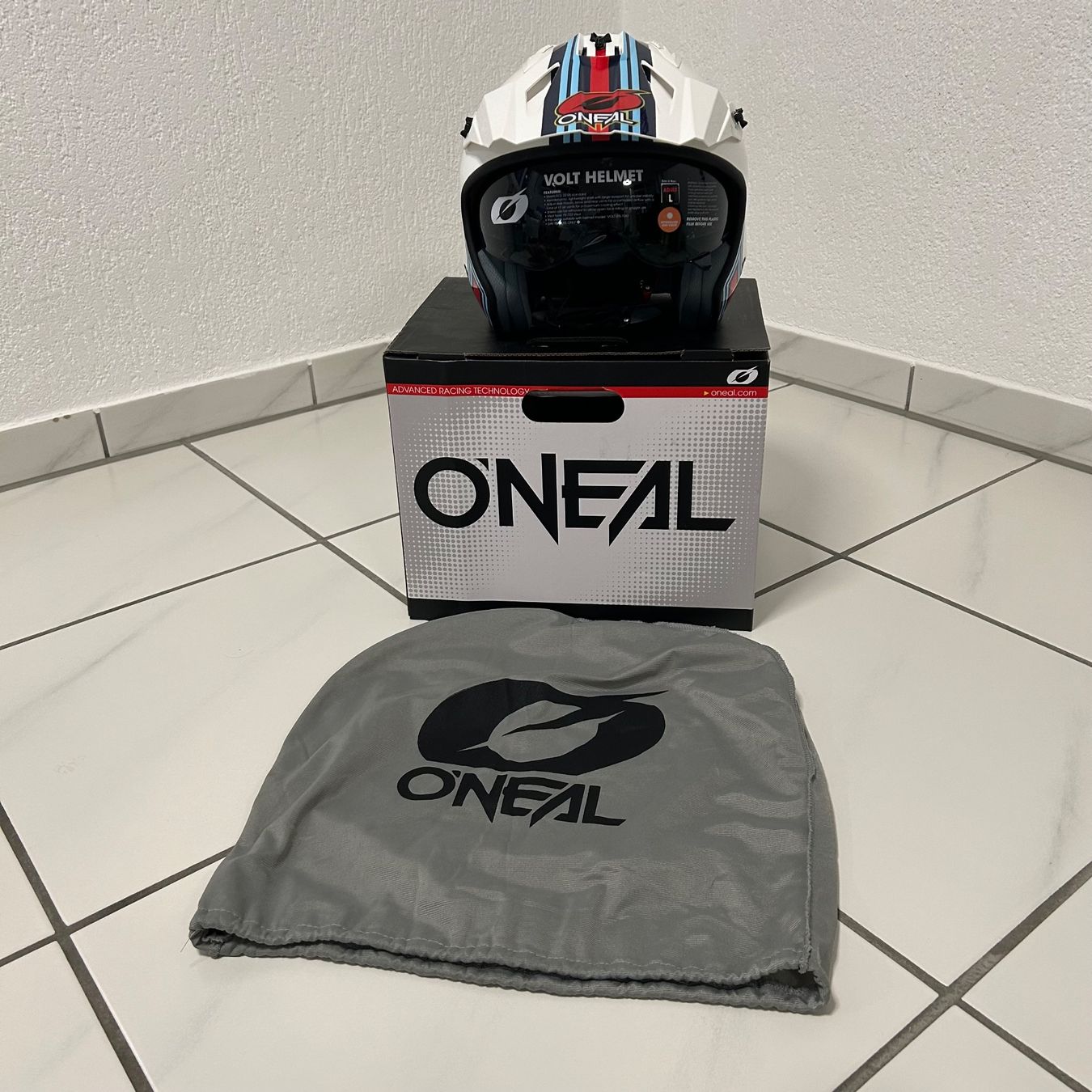Caschi & visiere: ONEAL Volt Helm Cross Enduro MX weiss – Nuovo (secondo la descrizione) da Opfikon venduto da ZDem