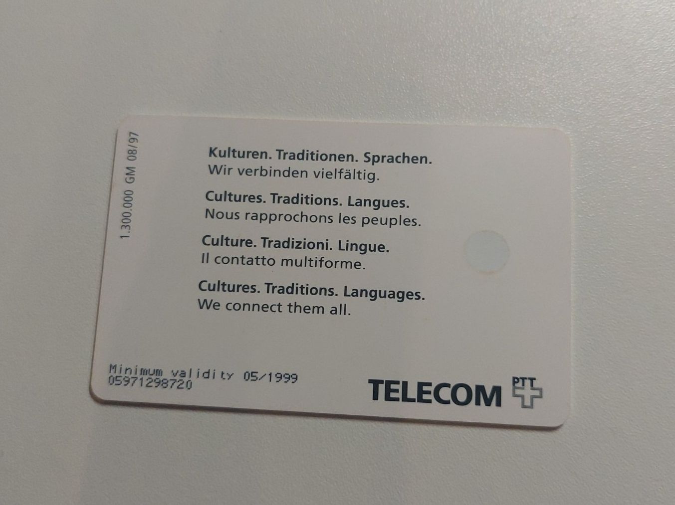 Swisscom Schede telefoniche: Telecom Taxcard PTT, Fr. 10 – Usato da Erlinsbach venduto da pfunky 1