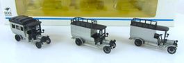 VINTAGE Märklin 1898 Oldtimer Set Lieferwagen METALL-TECHNO.