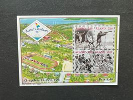 Aland 1991 Island Game  Block Erstag  (A443)