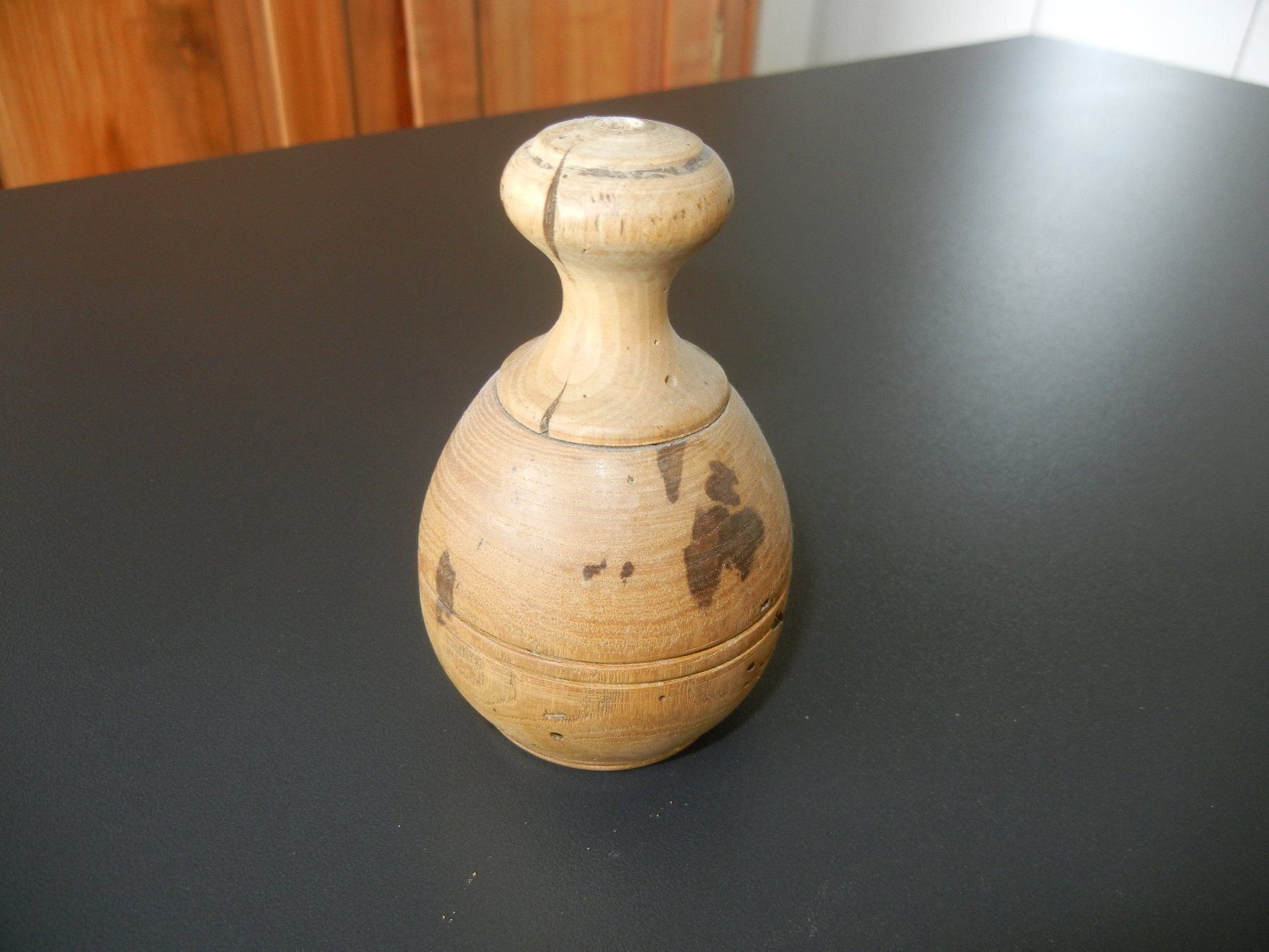 Cura del viso: Antike Puderdose aus Holz – Usato da Langendorf venduto da sonntag10