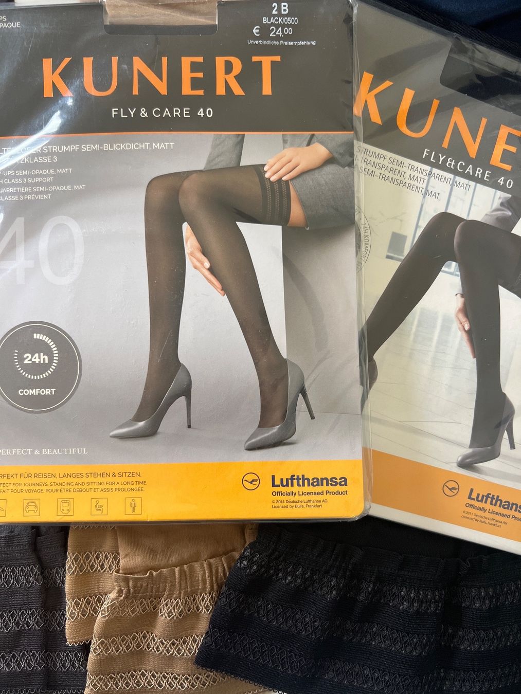 Kunert Calze & Collant: Strümpfe KUNERT Fly&Care 40/Cashmere – Nuovo e nell'imballaggio originale da Zumikon venduto da DamenFashionShop