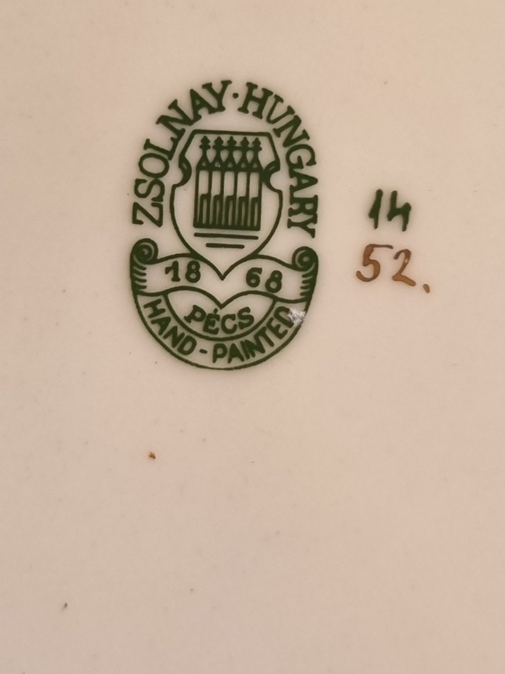 Zsolnay Teller: Zsolnay Pécs Marie Antoinette, 5 Teller – Gebraucht aus Scharnachtal von devin03 2