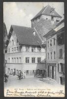 Brugg Rathaus und schwarzer Turm