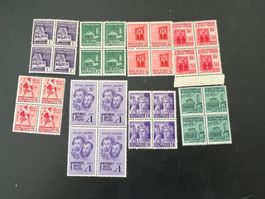 Italien Soz. Republik ca.1944 Viererblock  *   (5150)