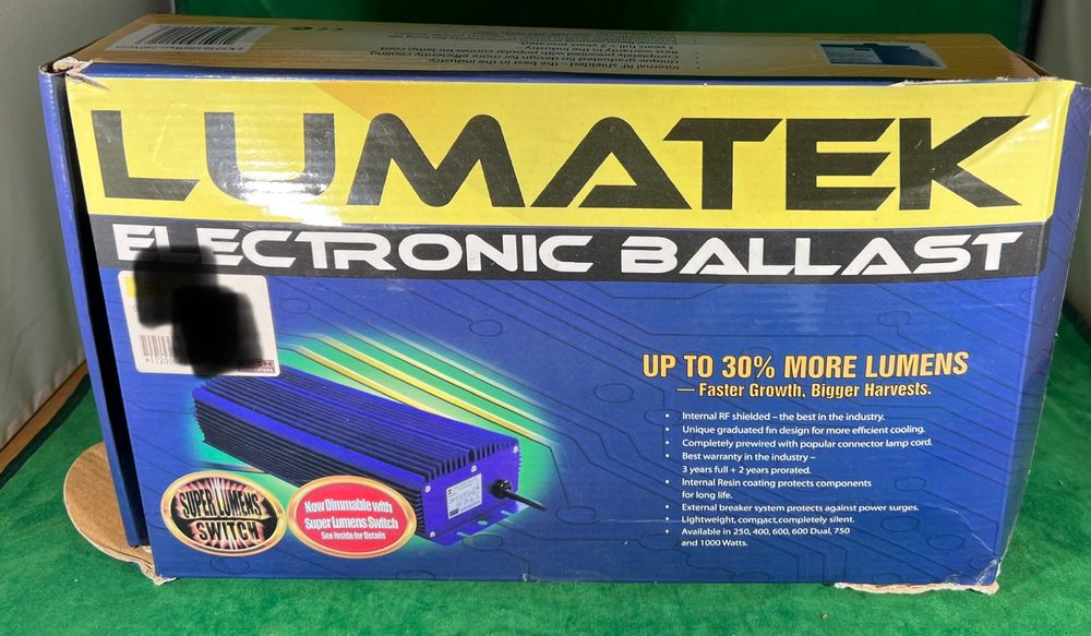Transformateur Ballast Électronique Lumatek 600W Dimmable - MH/HPS Switchable