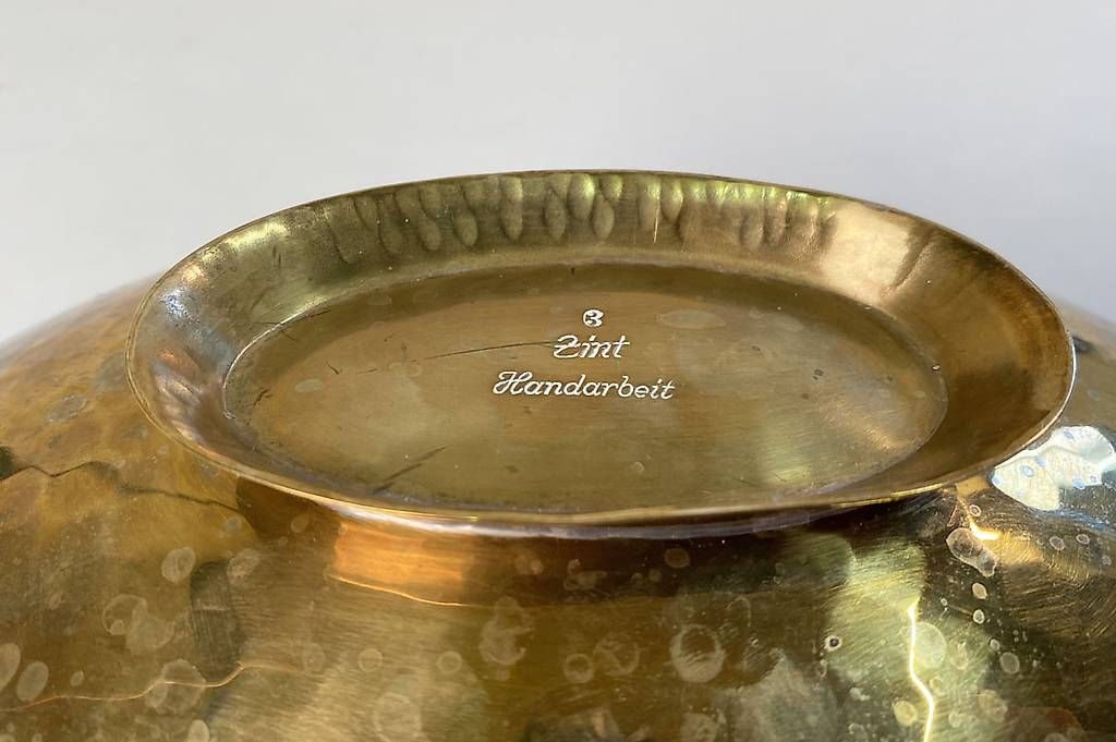 Ciotole: Vintage Messing Schale Zint Handarbeit – Usato da Ballwil venduto da ClassicGallery 2