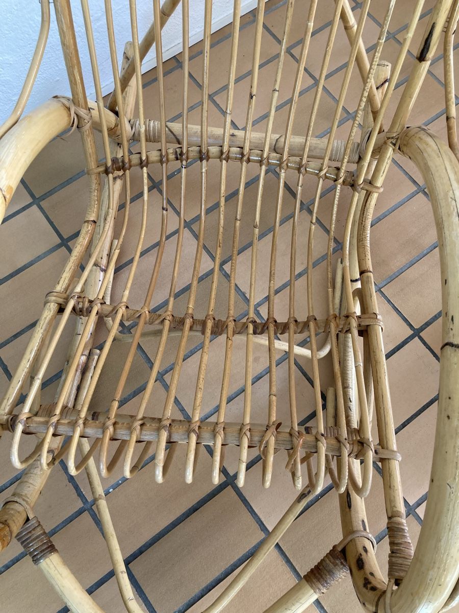 Chaises: Schaukelstuhl Bambus – D'occasion à Uster par go-for-it. 2