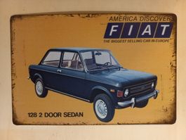 Fiat 128 2 Door Sedan Blechschild