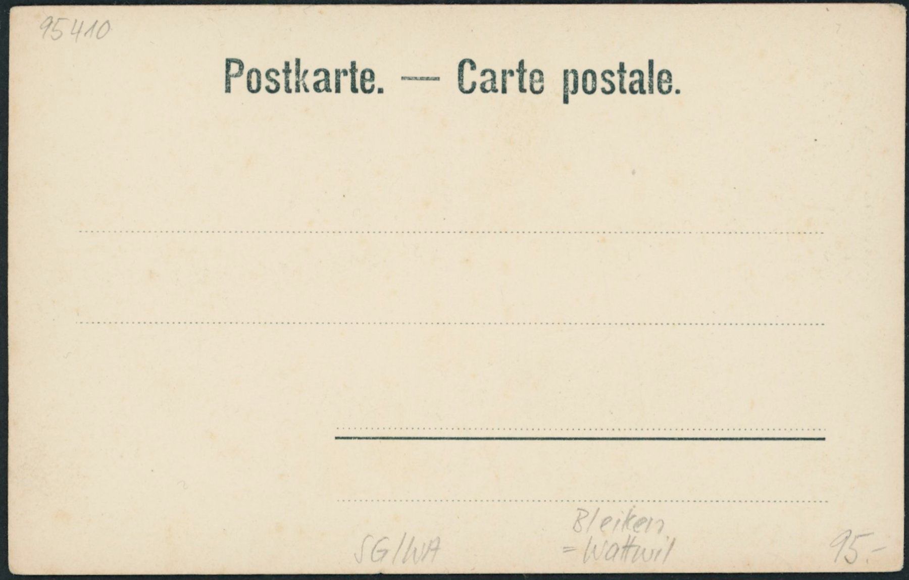 Cartoline postali: SG Bleiken - Wattwil – Nuovo (secondo la descrizione) da Schindellegi venduto da Jonathan77 1