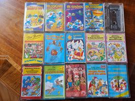 Sammlung Kinder-Kassetten - Schlümpfe, Lieder 🧸🎙️