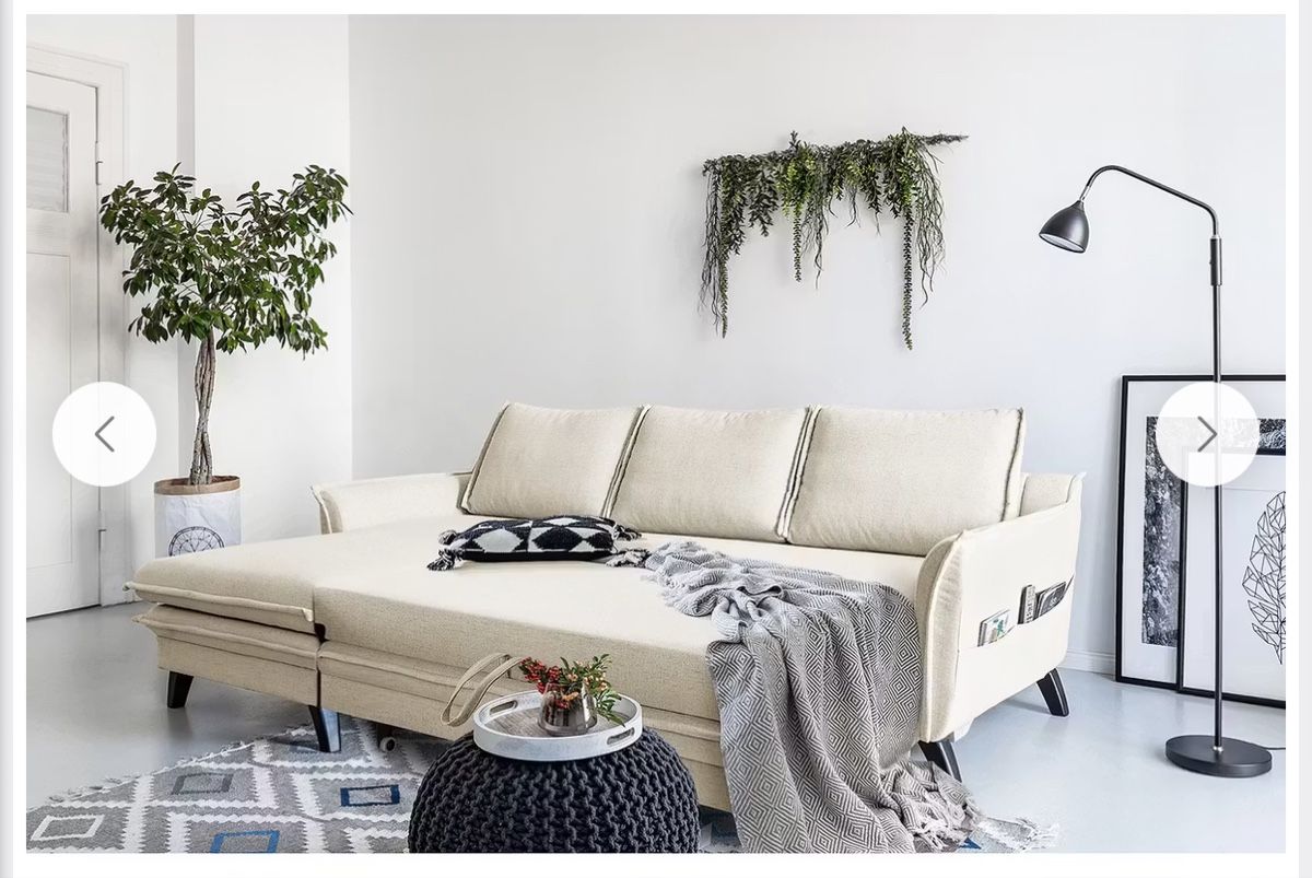 Divani: Ecksofa beige | Schlafsofa | Longchair – Usato da Zürich venduto da Semokay 3