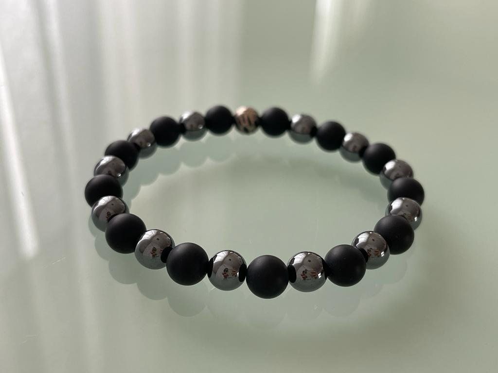Bracelets: Onyx mit hematit armband – Neuf (Voir description) à Wittenbach par Heissenberg81