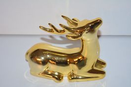 Reh Gold Keramik Elch Hirsch dekoration