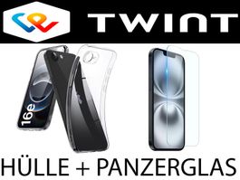 iPhone 17e Hülle Etui CLEAR Case Cover + PANZERGLAS GLAS
