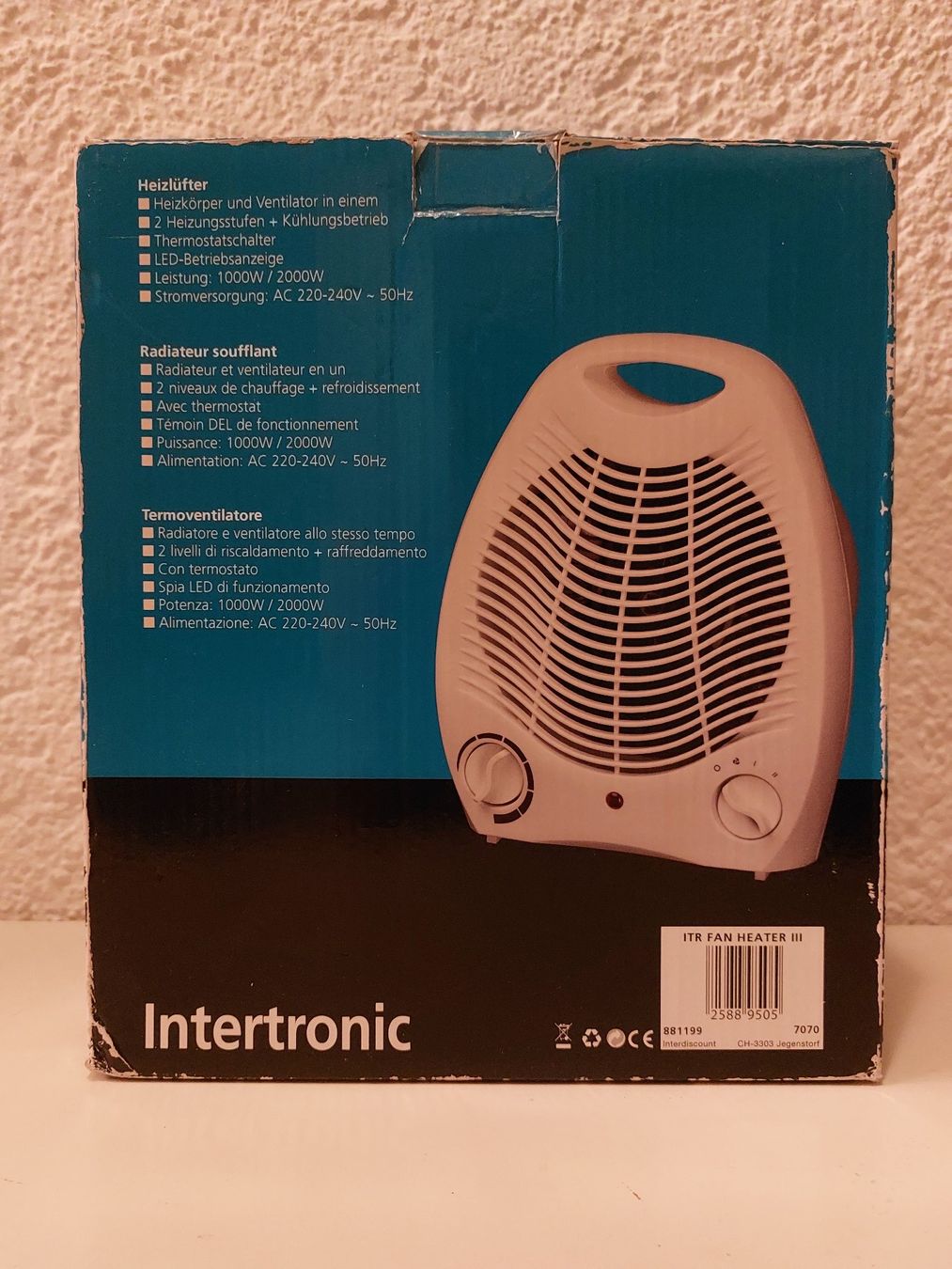 Radiatori: Intertronic Heizlüfter und Ventilator in einem – Usato da Horgen venduto da Angel0010 3