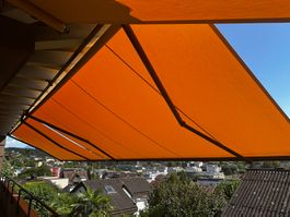 Markise mit Somfy Funkfernbedienung und Motor neu