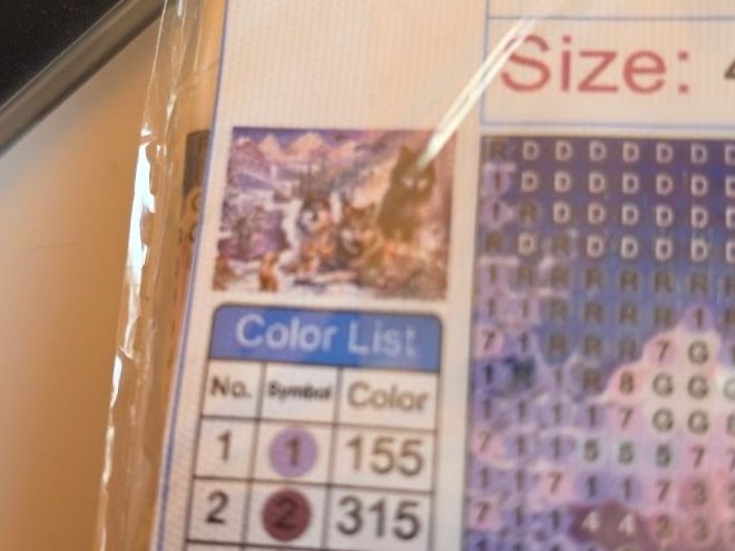 Kit bricolage: DIAMOND PAINTING WÖLFE – Nuovo e nell'imballaggio originale da Dintikon venduto da bonita099 1