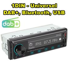 Autoradio 1DIN K-701 - 4 x 60W - USB, AUX, Bluetooth, DAB+