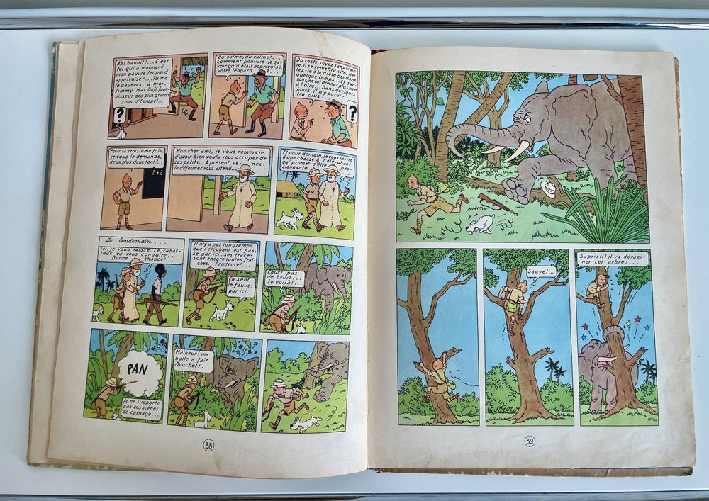 BD: Tim im Kongo - Ausgabe von 1947 - Top Zustand! – D'occasion à Zürich par tersus1981 5