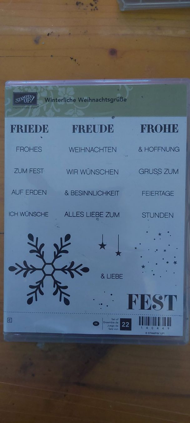 Stampin' up! Timbri: Stempel Winterliche Weihnachtsgrüsse Set 22 NEU – Usato da Rickenbach b. Wil venduto da Ebsc