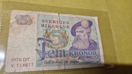Banknote Sveriges 1976