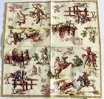 Serviette wilder westen (t4/5) rot oder creme 2Stk.