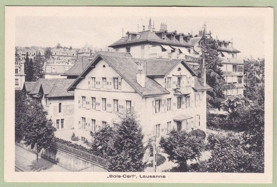 Cartoline postali: Lausanne, Bois-Cerf, vers 1920 – Usato da Frauenfeld venduto da POML