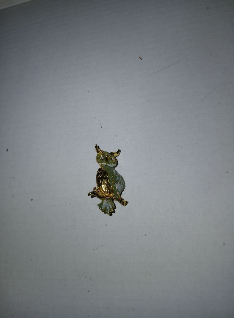 Spille & Fermagli: Vintage Eule Brosche, goldfarben mit Strass-Augen, Top! – Usato da Biberist venduto da ZombieDead_g9zj