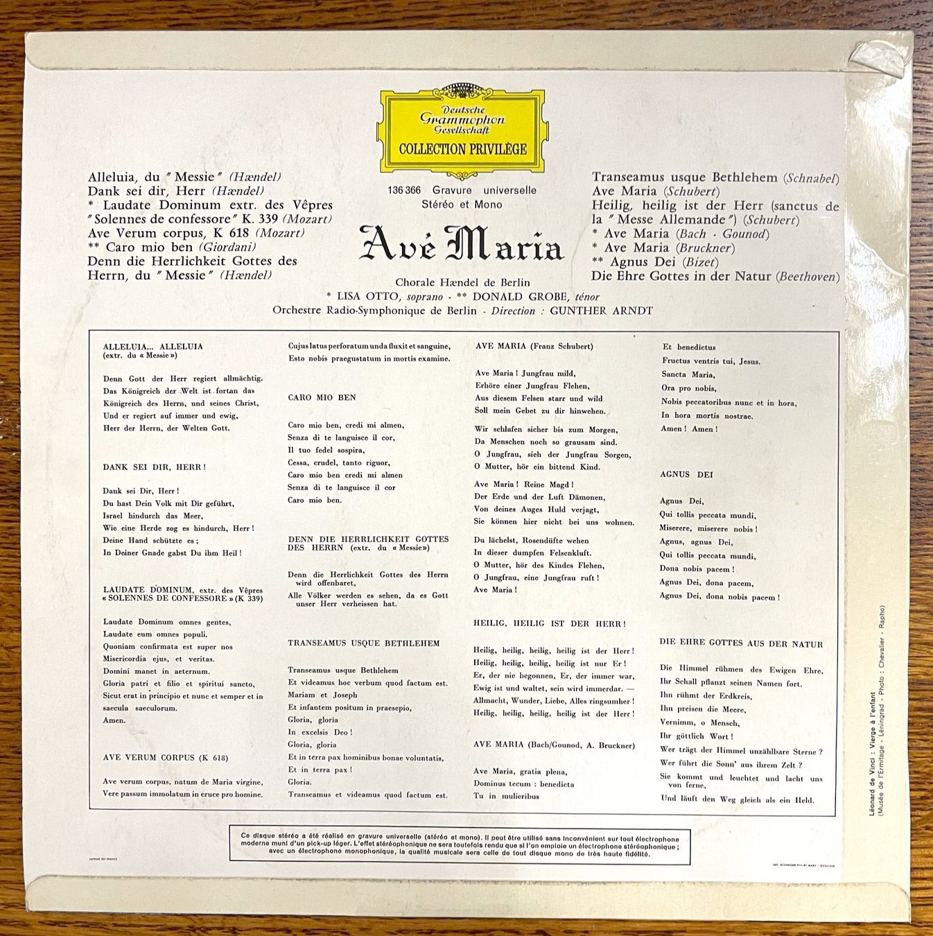 Dischi in vinile: Ave Maria - Schallplatte LP – Usato da Oftringen venduto da Vucki 1
