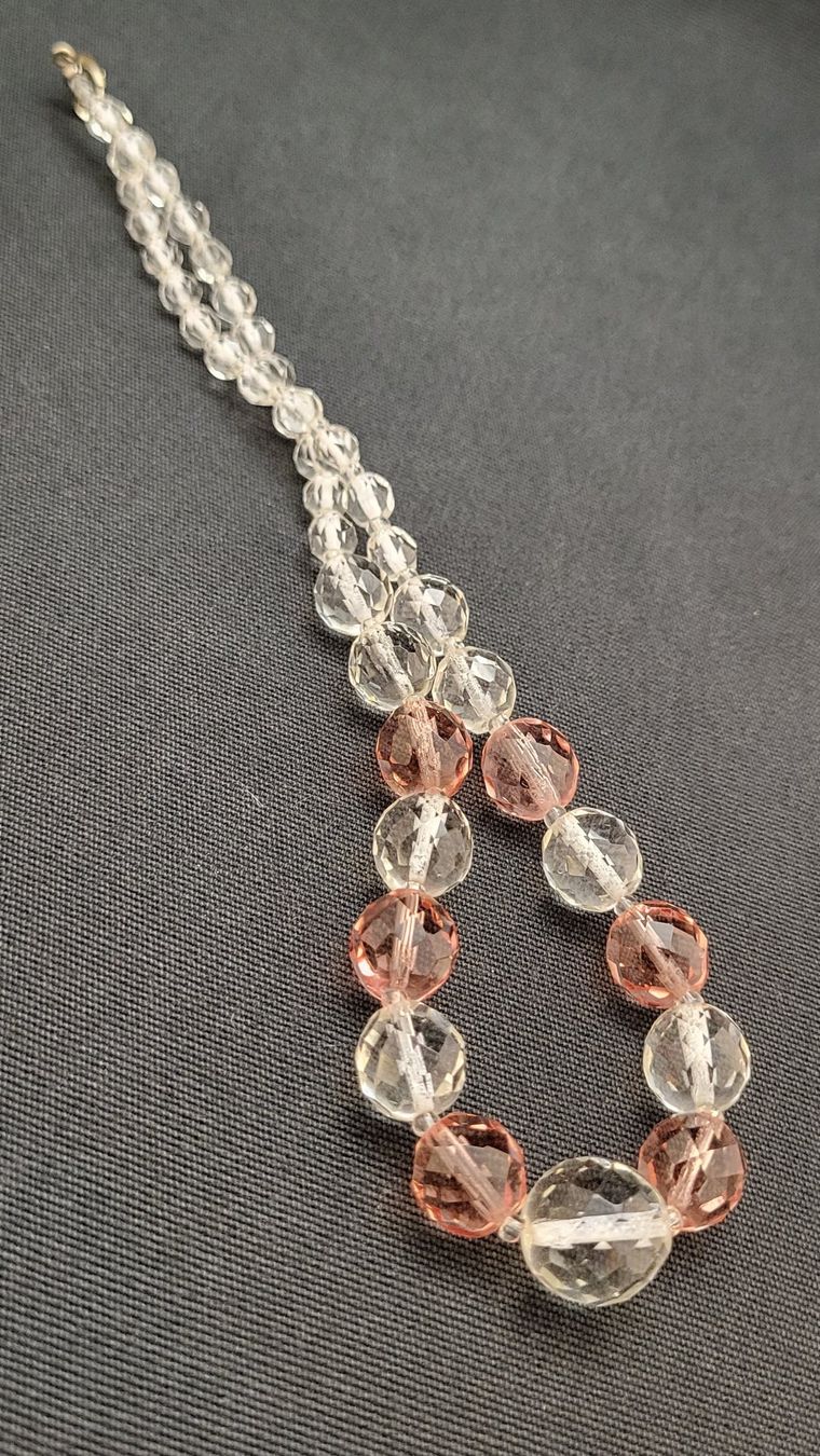 Colliers: Hals-Kette aus facettiertem Glas – D'occasion à Basel par spinne02 3