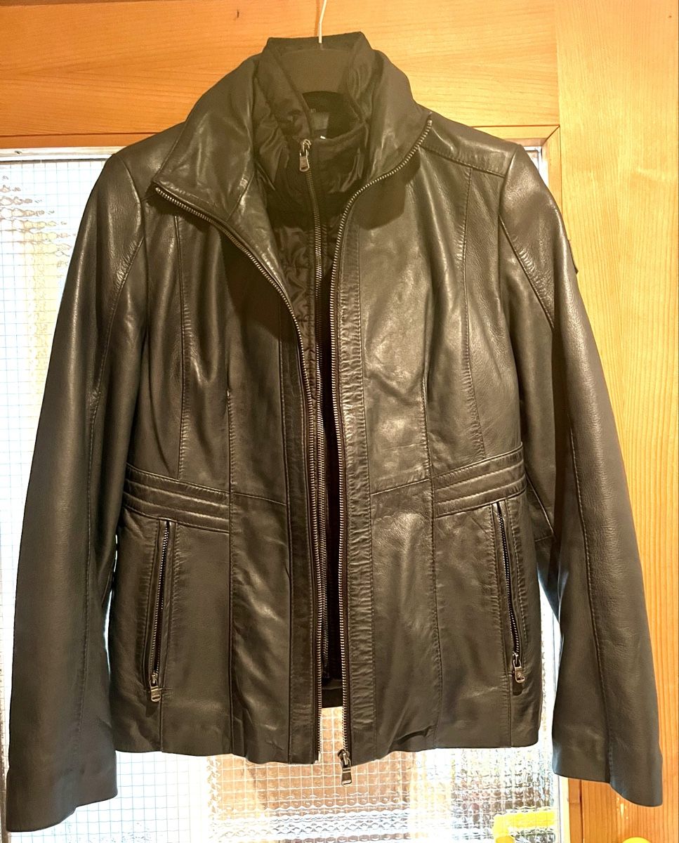 Giacche: Lederjacke, dunkelblau, Grösse 40 – Nuovo (secondo la descrizione) da Kölliken venduto da sisom12