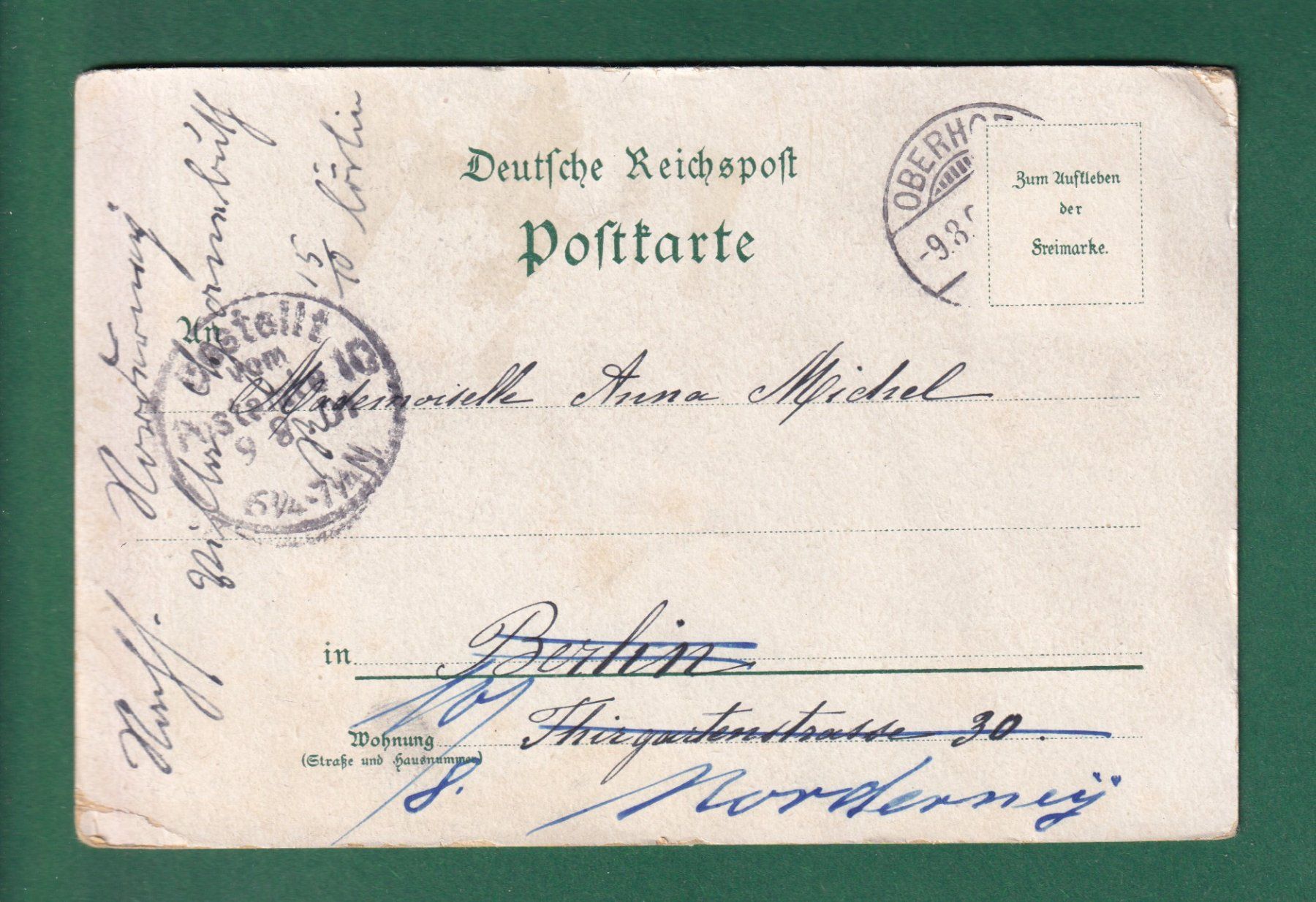 Ansichtskarten: Gruss aus OBERHOF - 1901 // Eckbüge // – Gebraucht aus Pully von nicecards-shop 1