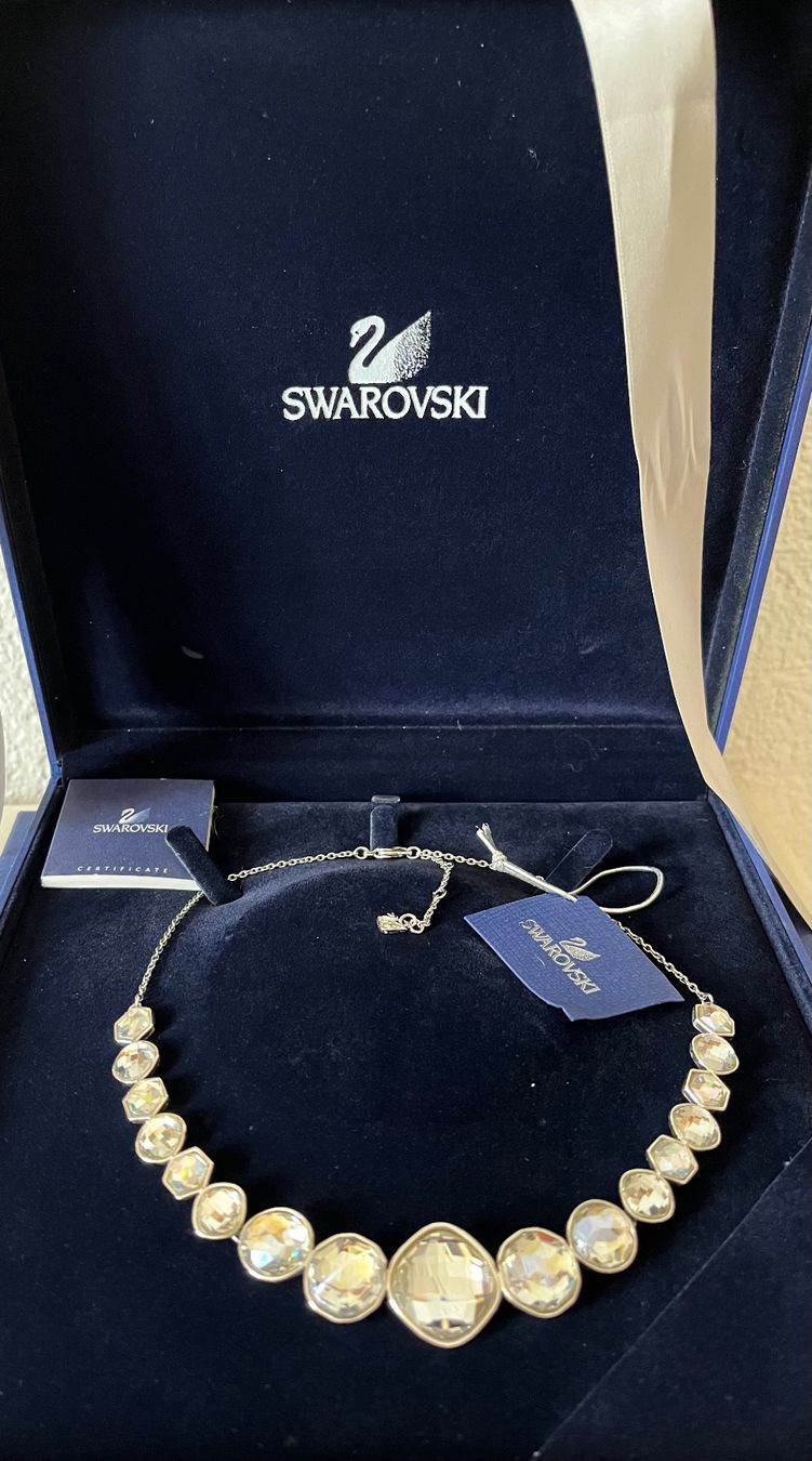 Swarovski Catenine: Swarovski Statement kette neu, original mit box – Nuovo (secondo la descrizione) da Kirchleerau venduto da Piroska05 4