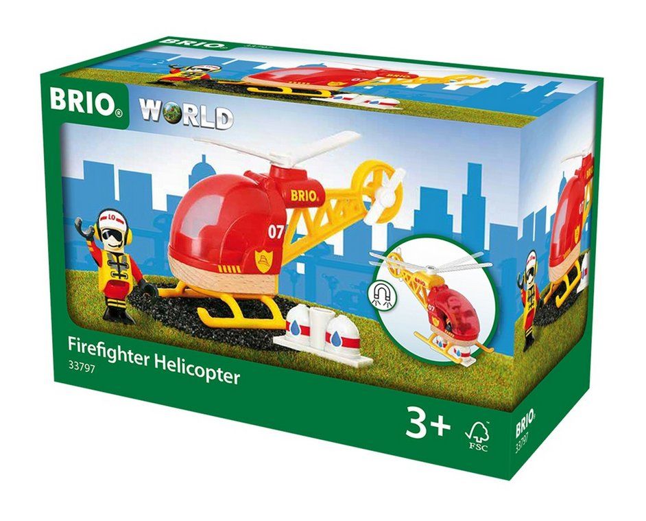 Brio Giocattoli: BRIO 33797 Feuerwehr-Hubschrauber – Nuovo e nell'imballaggio originale da Oensingen venduto da Liquidations-Shop 4
