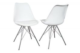 2 Stühle Weiss City neu