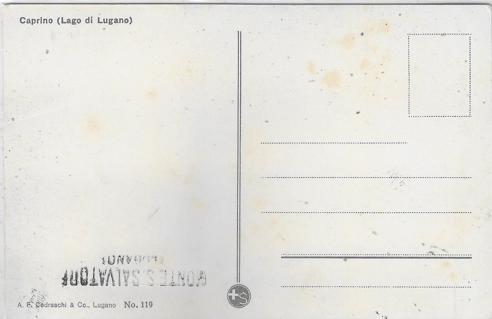 Ansichtskarten: Restaurant Caprino - Lago di Lugano - Litho – Gebraucht aus Ettingen von Kartenplanet 1