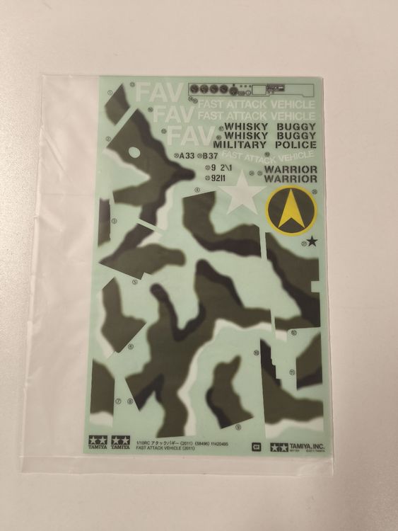Original Tamiya FAV Decal Neu (Neu und originalverpackt) in Glattfelden ...