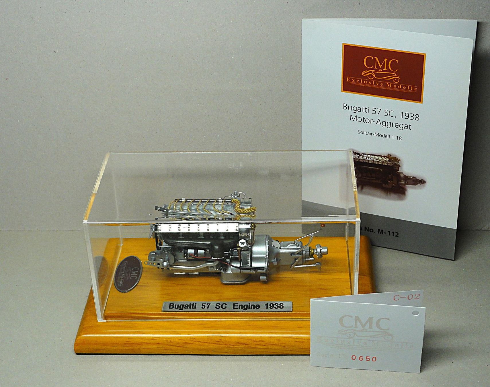 CMC Modellini d'auto: CMC 1:18 / Motor-Aggregat Bugatti 57 SC, 1938 – Usato da Solduno venduto da albimicio 4
