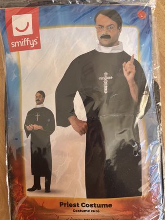 Prister Pfarrer Kostüm neu L