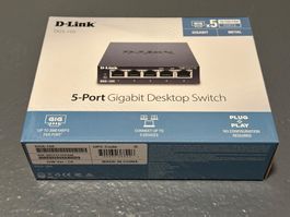 D-Link DGS-105 - 5-Port Gigabit Netzwerk-Switch