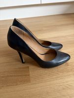 Schwarze Pumps Leder 37 