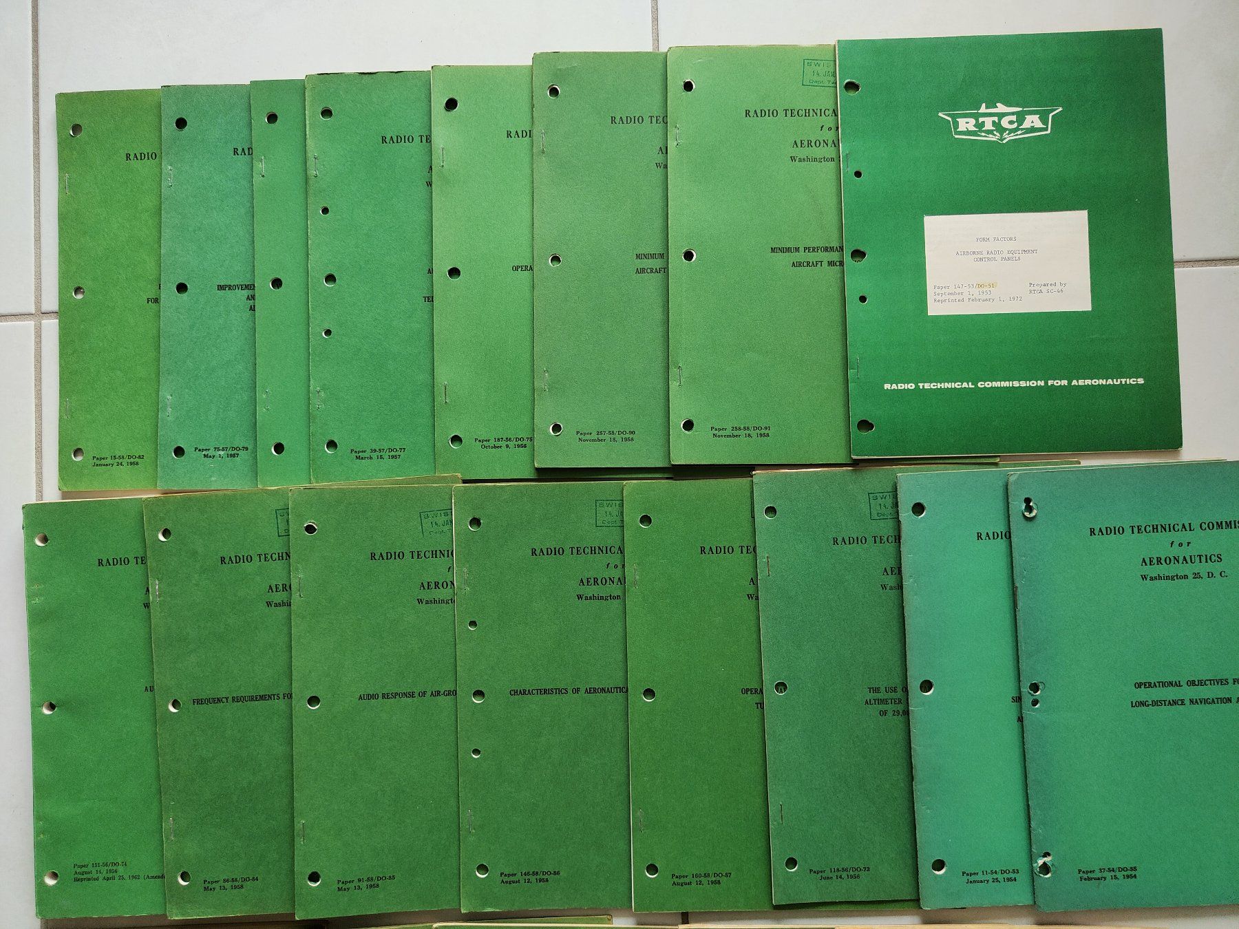 Swissair Documenti: RTCA Sammlung 1954 - 1962 – Usato da Nürensdorf venduto da Wini56 2